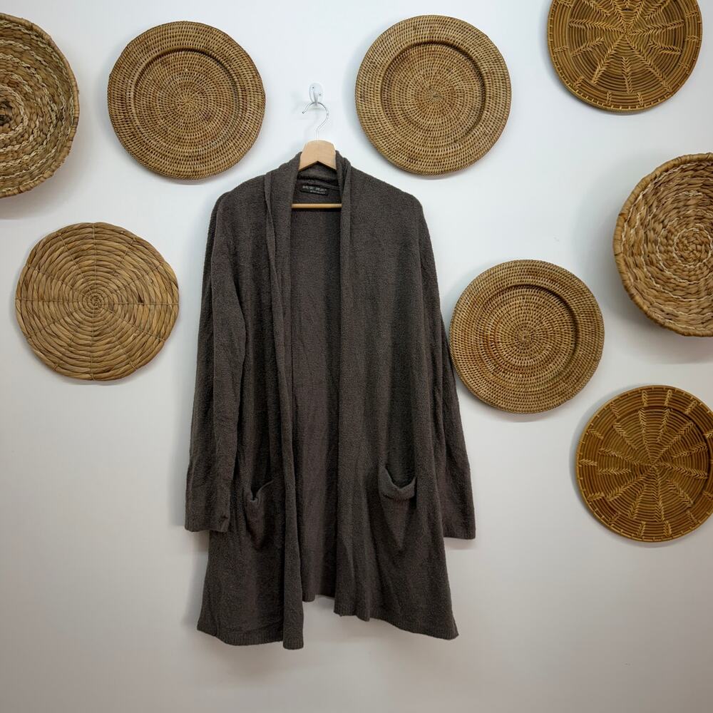 Barefoot Dreams Brown Cardigan Sweater